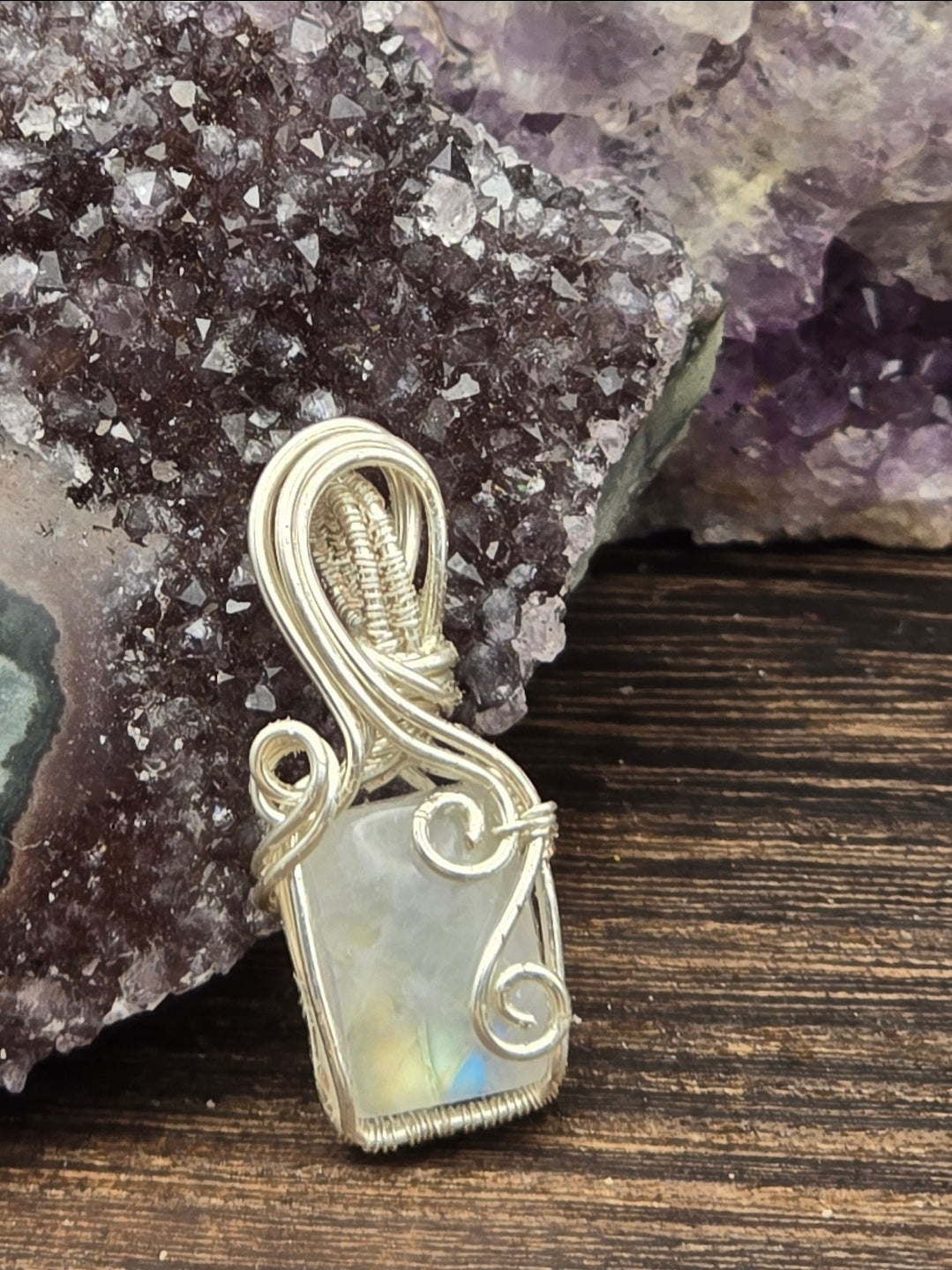 Dainty Moonstone Pendant