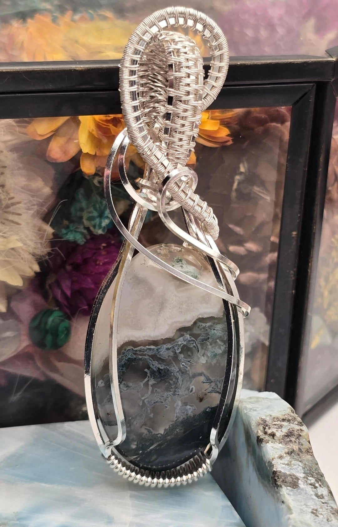 Enchanted Grove Moss Agate Pendant