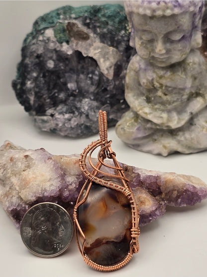 Montana Moss Agate Hearthstone Pendant