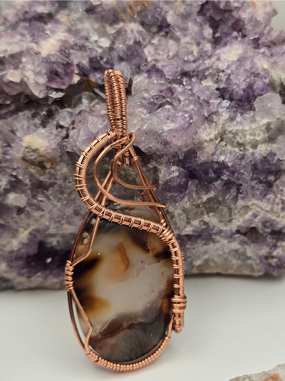 Montana Moss Agate Hearthstone Pendant