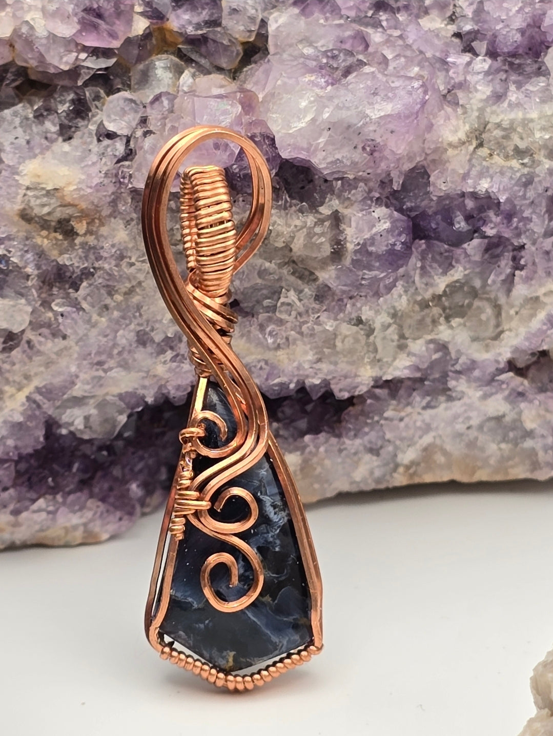 Blue Pietersite Tempestglow Pendant