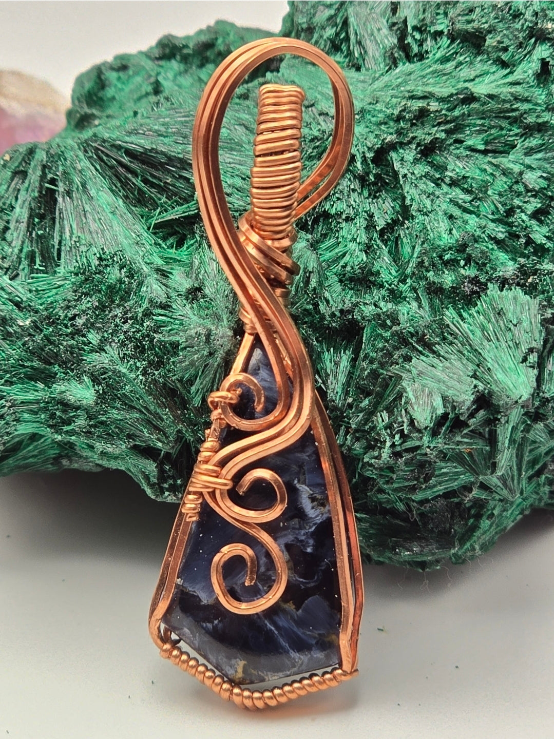 Blue Pietersite Tempestglow Pendant
