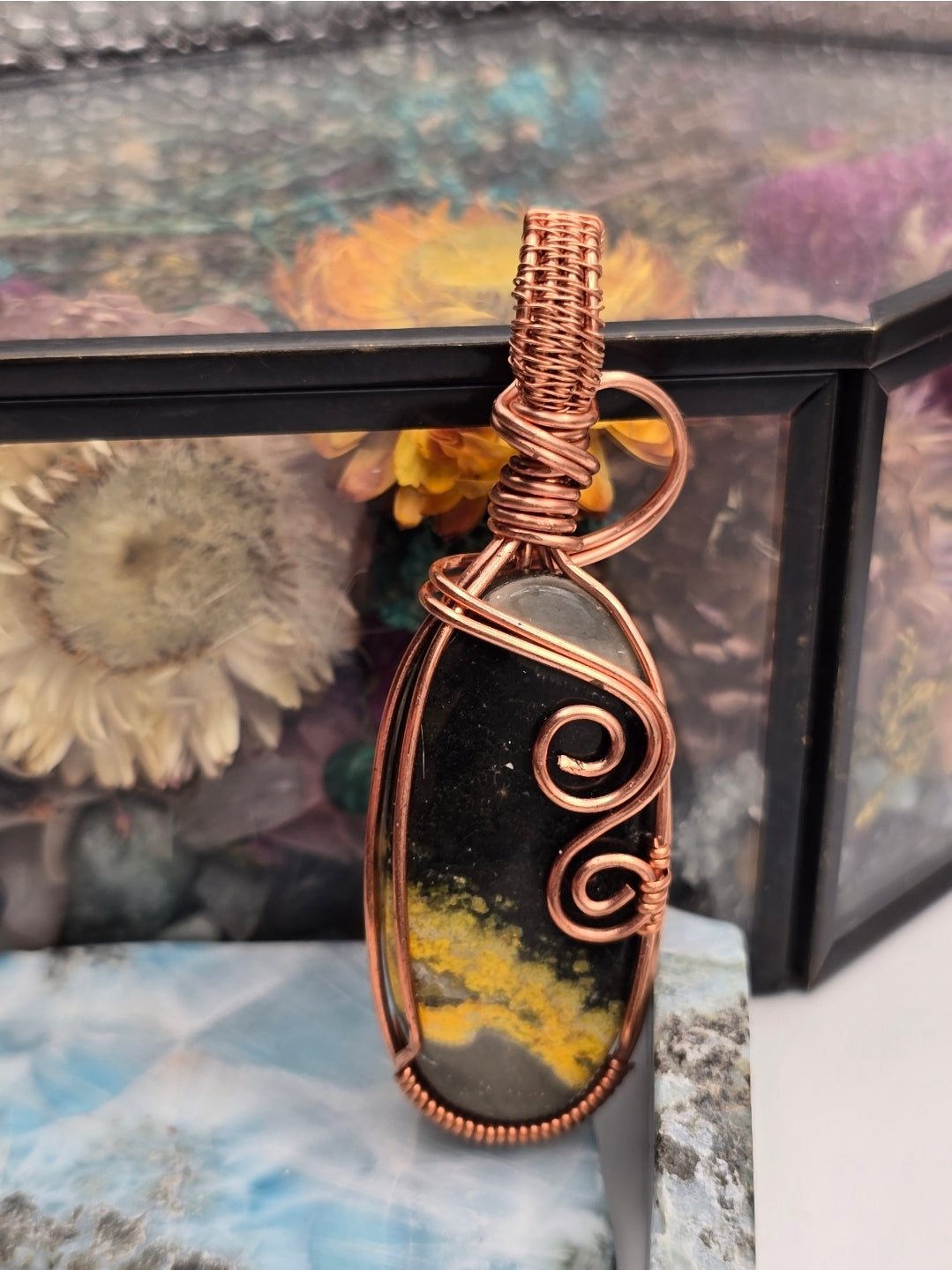 Bumblebee Jasper Embercrest Pendant