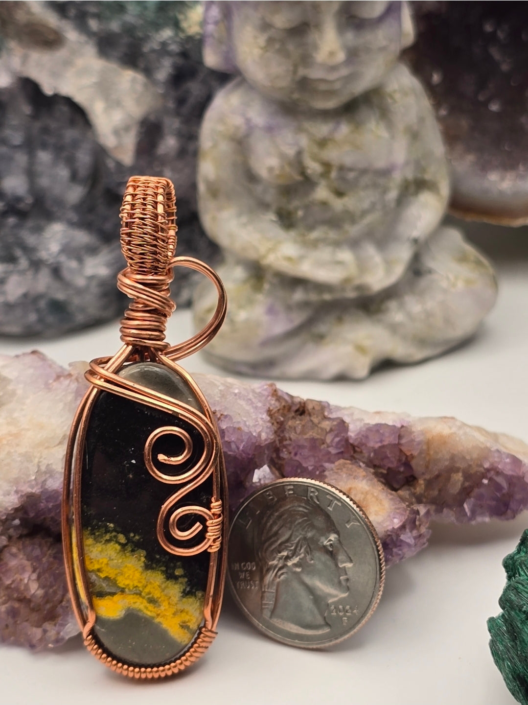 Bumblebee Jasper Embercrest Pendant
