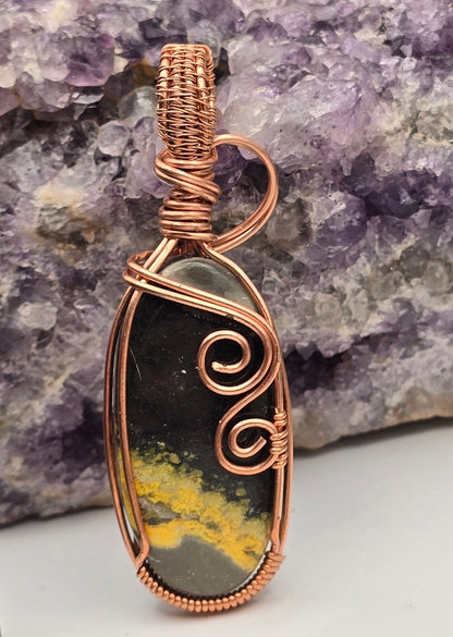 Bumblebee Jasper Embercrest Pendant