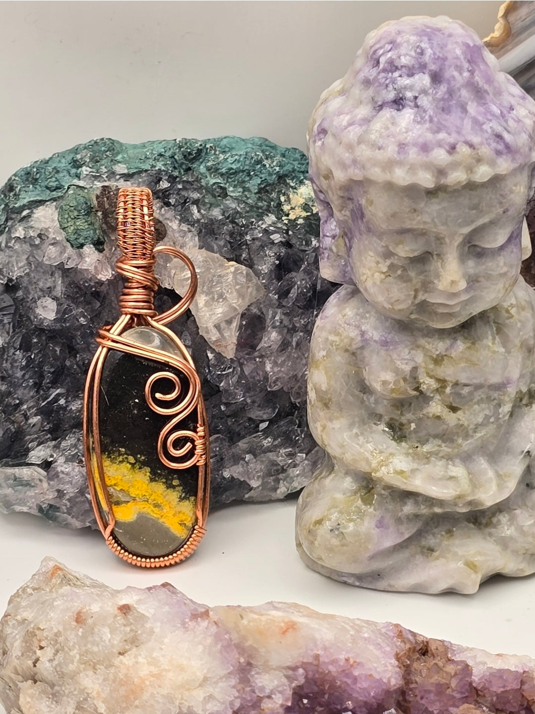 Bumblebee Jasper Embercrest Pendant