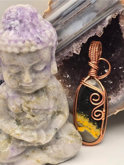 Bumblebee Jasper Embercrest Pendant