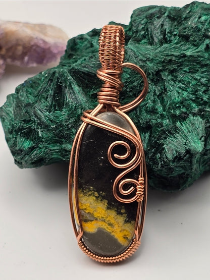 Bumblebee Jasper Embercrest Pendant