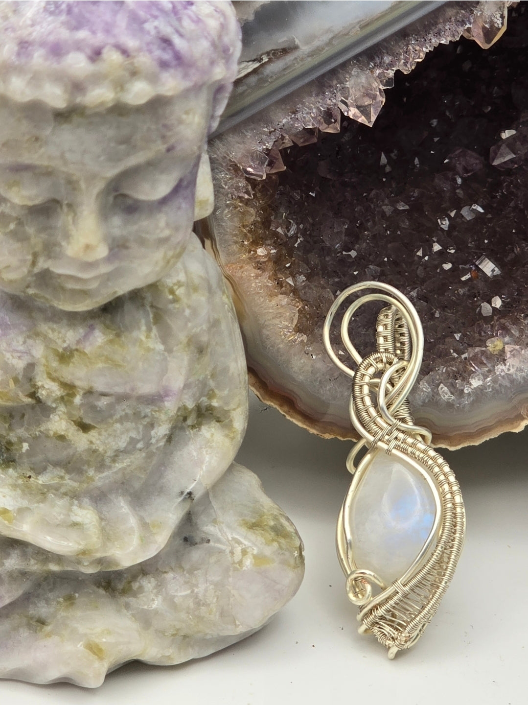 Moonstone Dreamveil Pendant
