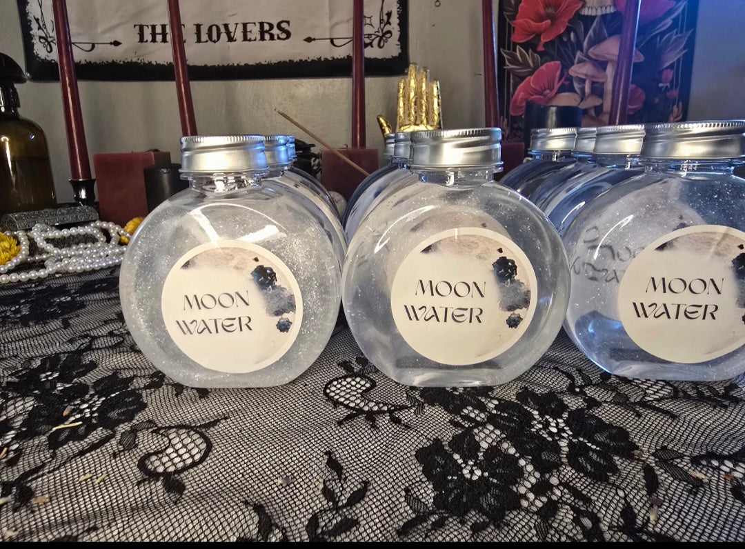 Charged lunar eclipse moon water