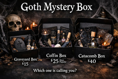 Goth Mystery Box – Intuitively Curated Witchcraft Bundle | Ritual Tools, Crystals, Dark Self Care