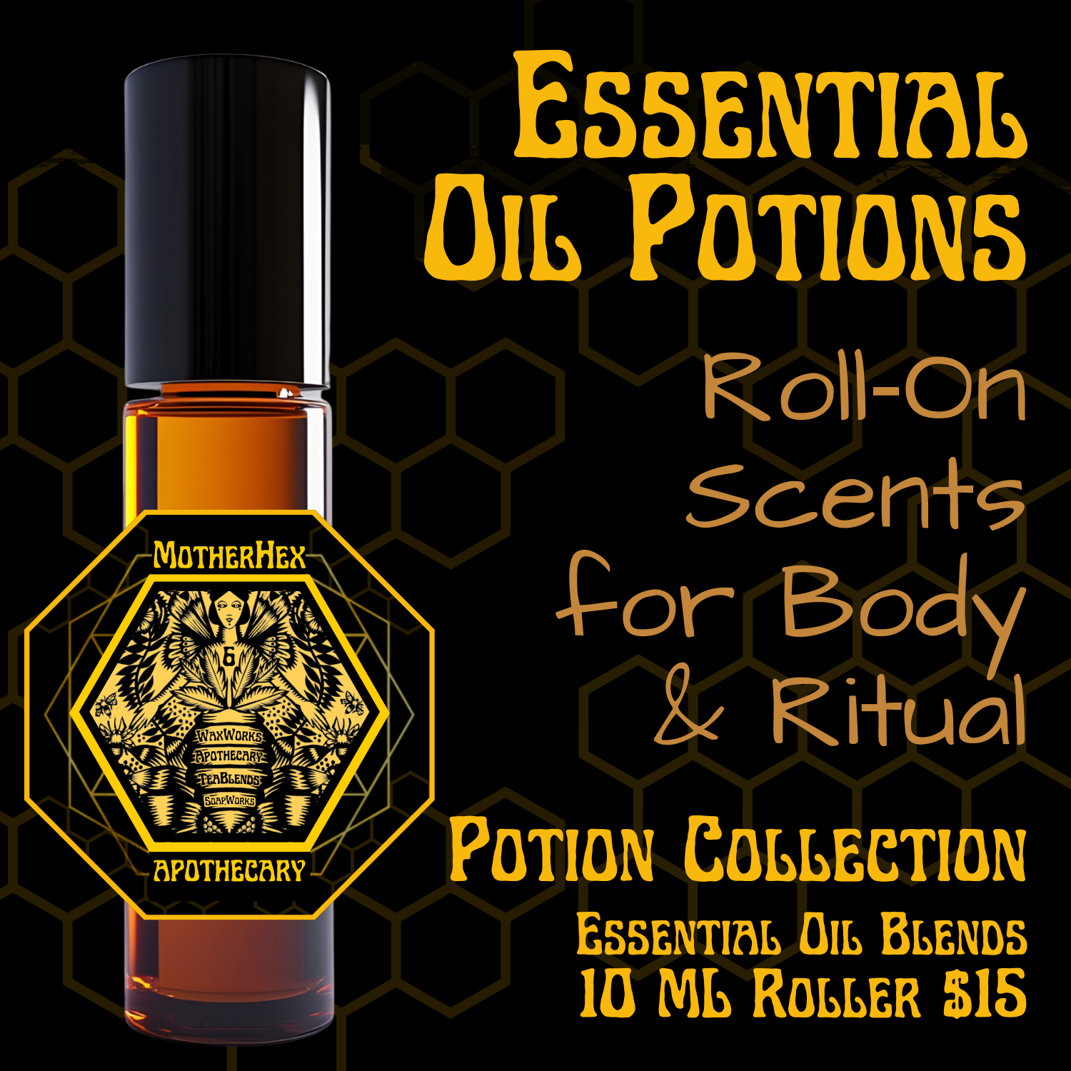 Essential Oil Potion Roll‑On Scents for Body &amp; Ritual