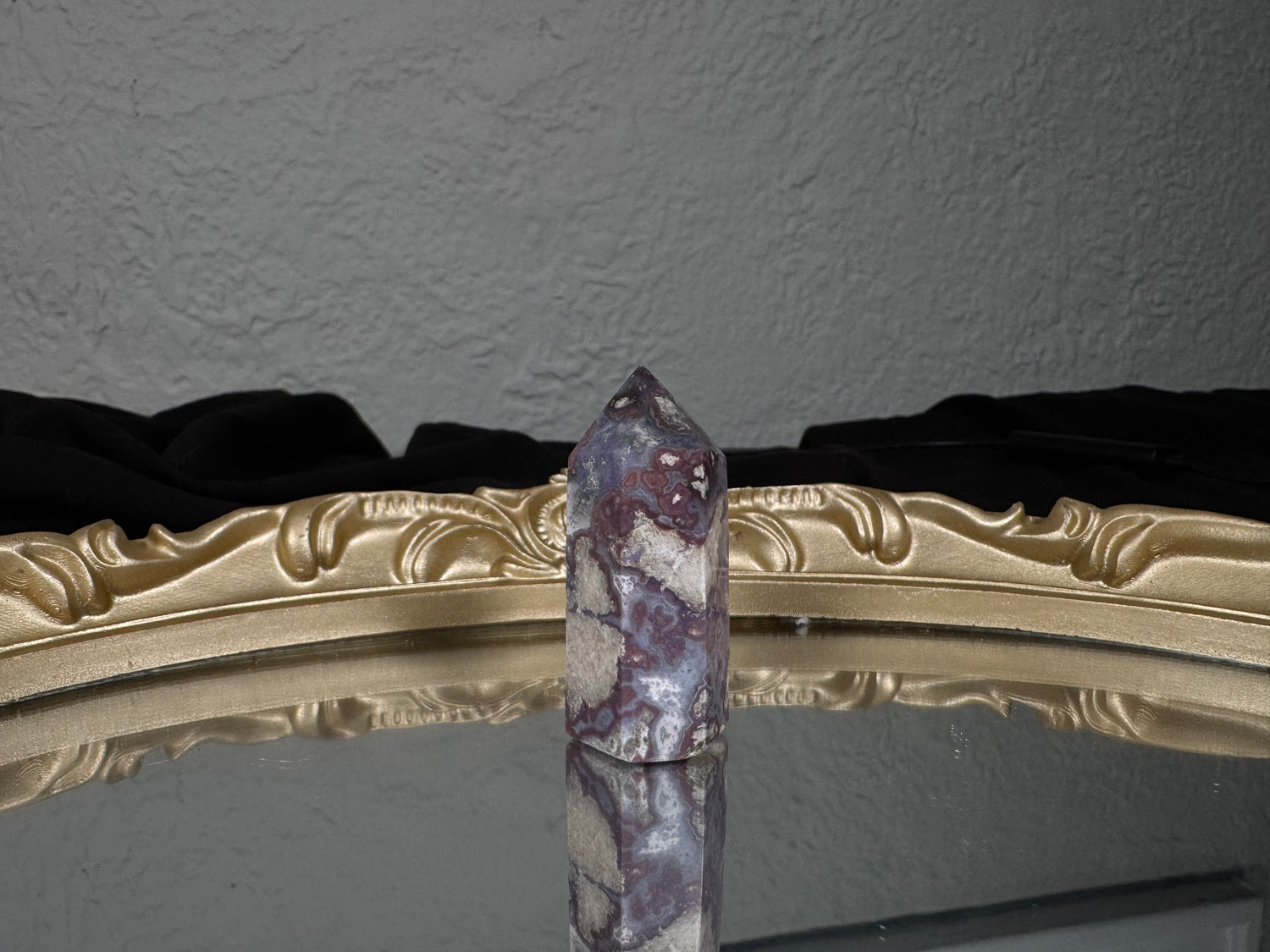 Blue Flower Agate Tower