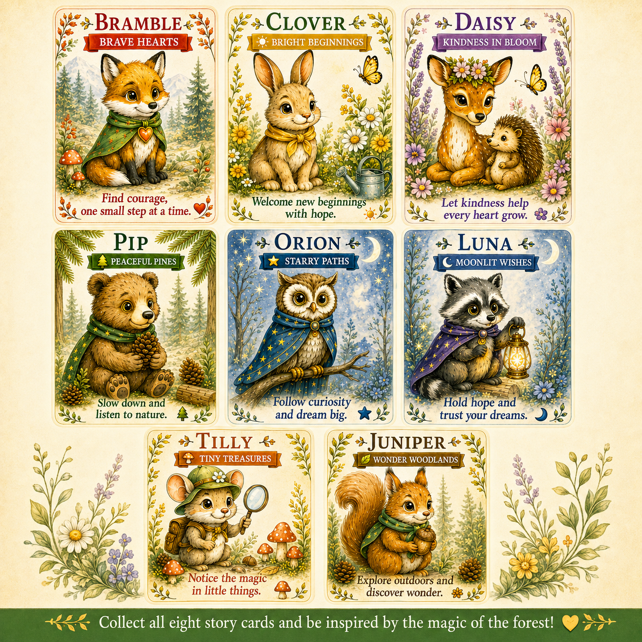 Moonlit Wishes Adventure Kit | Imagination Wonder Activity for Kids | Raccoon Companion Gift | Growing Grove Collection | Kids Nature Kit