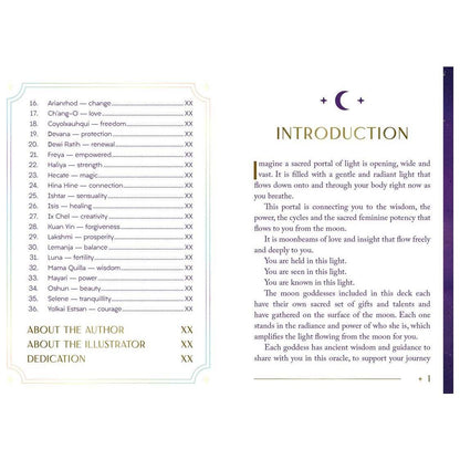 Moon Goddess Oracle Deck by Nicci Garaicoa – Sacred Feminine Wisdom, Crystals &amp; Moon Magic