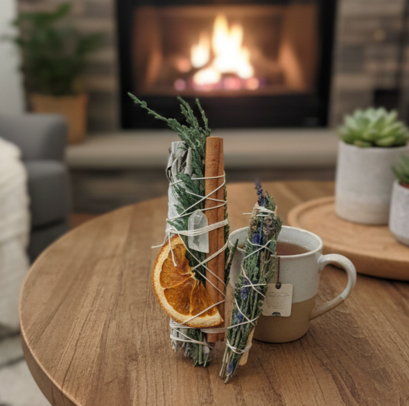 Hearth &amp; Home Cleansing Bundles kit | Palo Santo, Sage, Cinnamon and Juniper