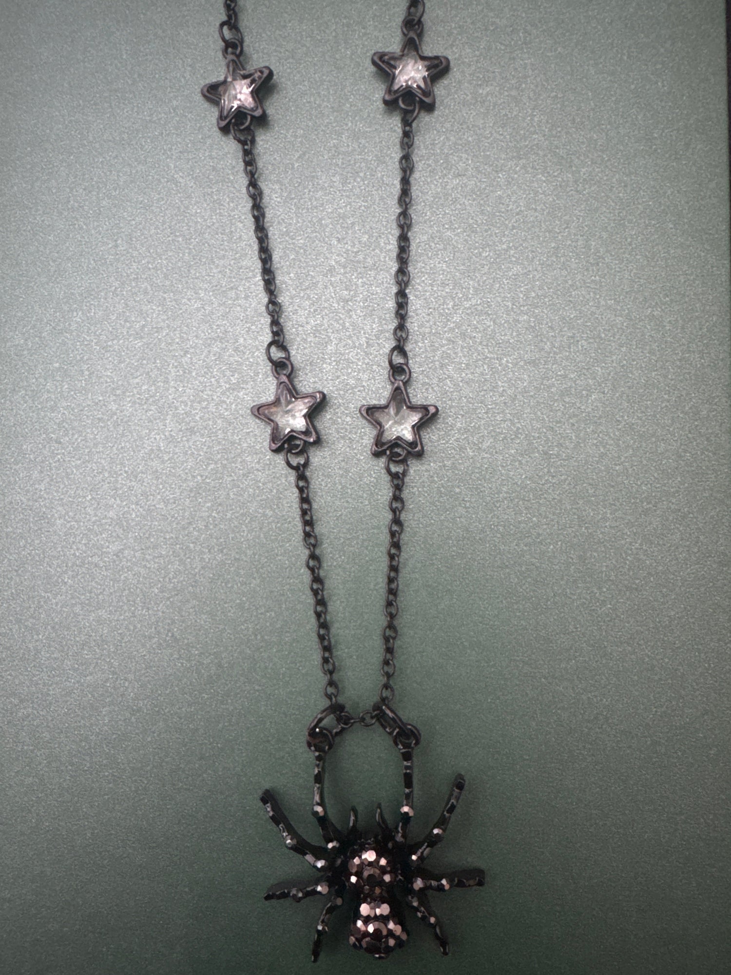 Black Spider Necklace