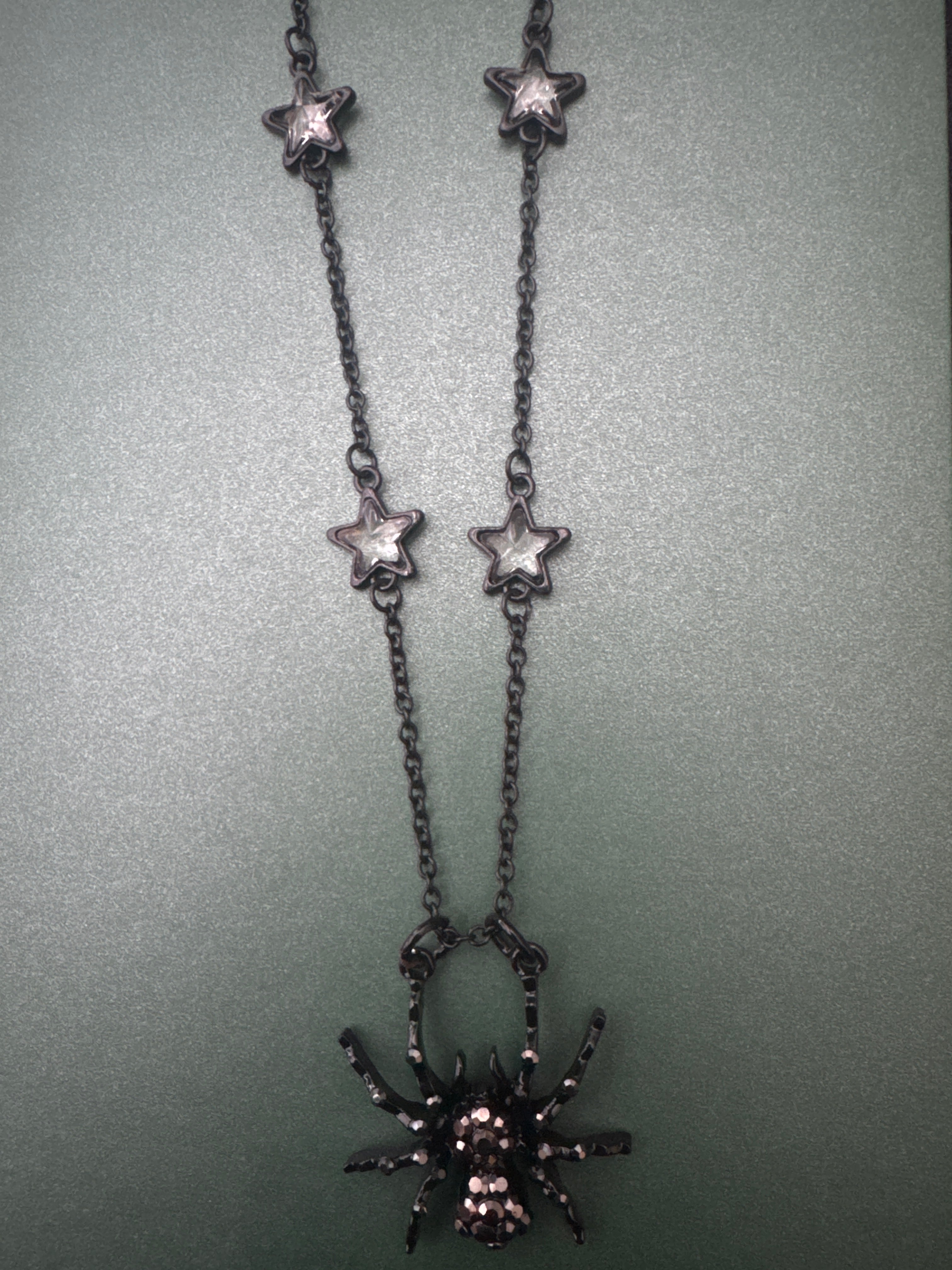 Black Spider Necklace