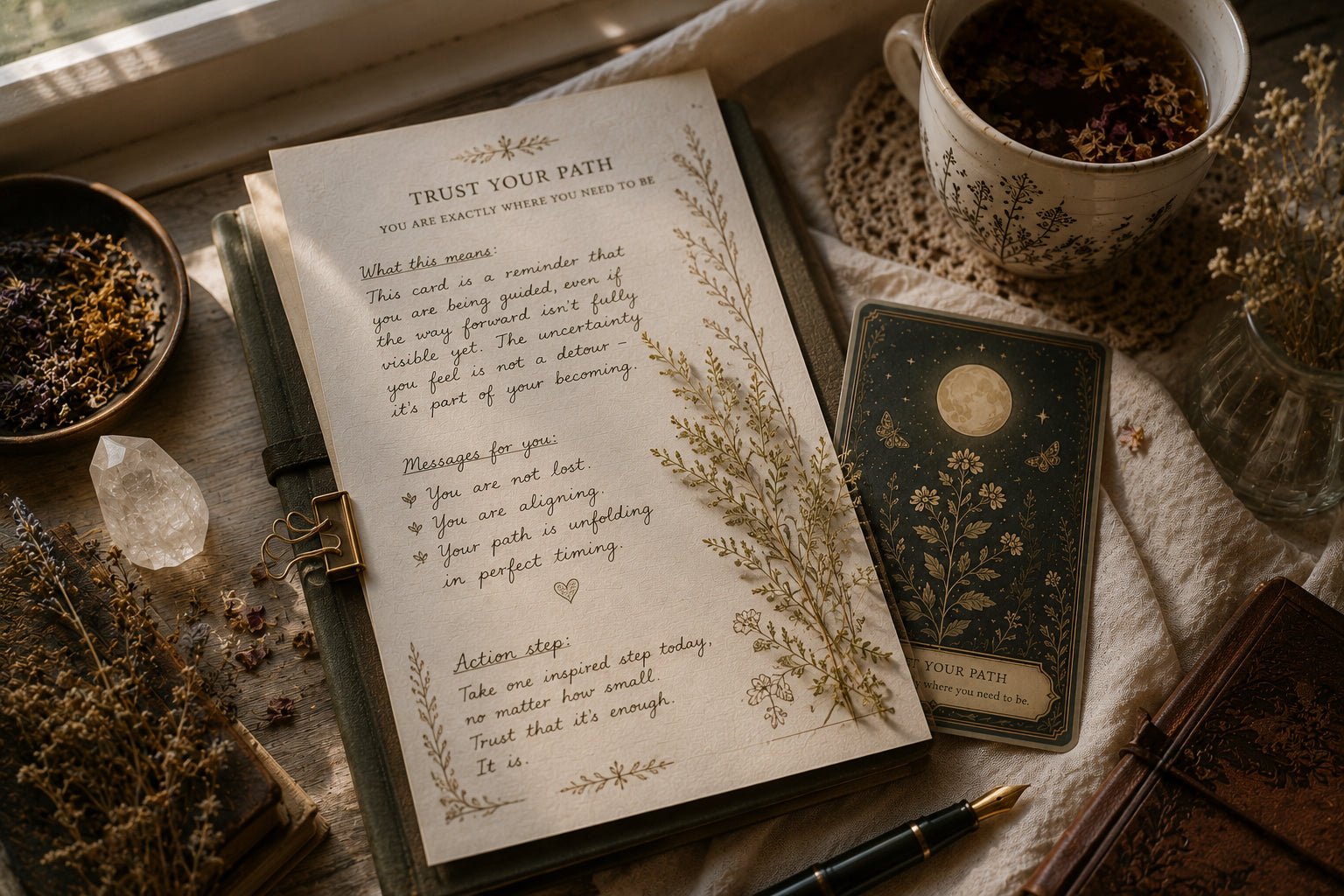 Personalized One Card Oracle or Tarot Reading with Birth Chart Insights (Digital)