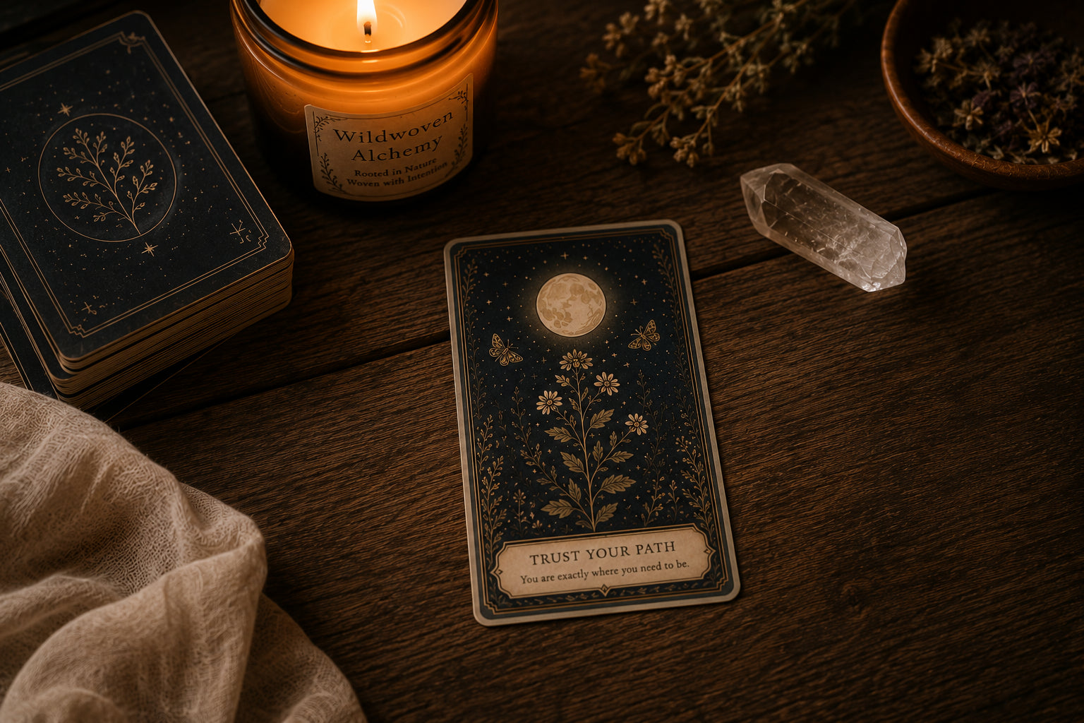 Personalized One Card Oracle or Tarot Reading with Birth Chart Insights &amp; Keepsake