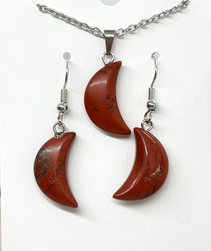 3 Piece Red Jasper Jewelry Set