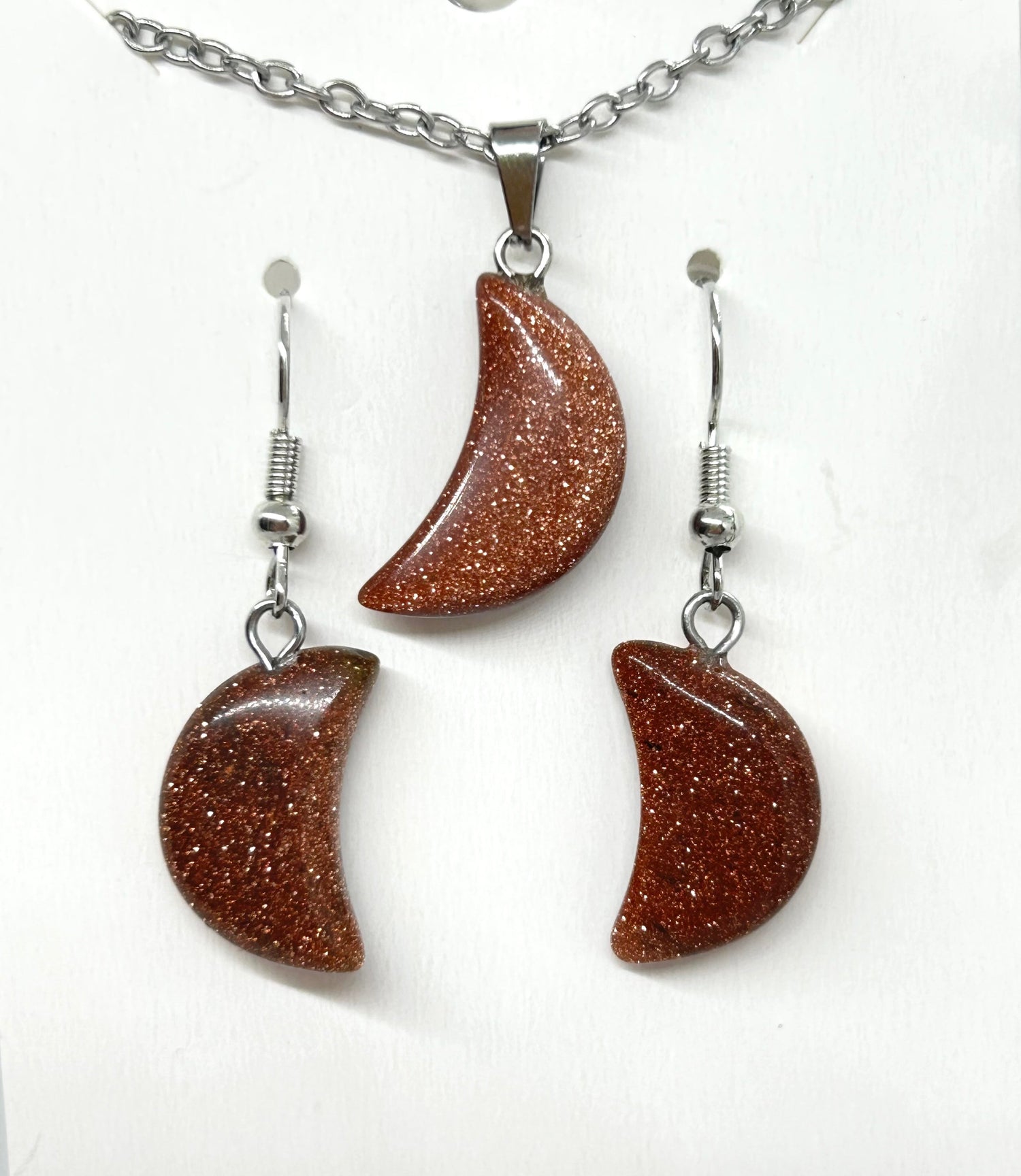 3 Piece Goldstone Jewelry Set