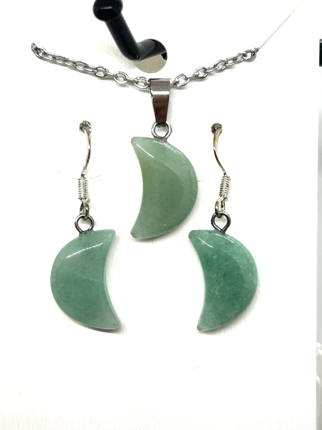 3 Piece Green Aventurine Jewelry Set