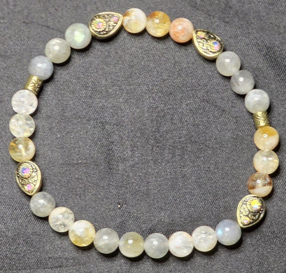 Citrine and Labradorite Bracelet