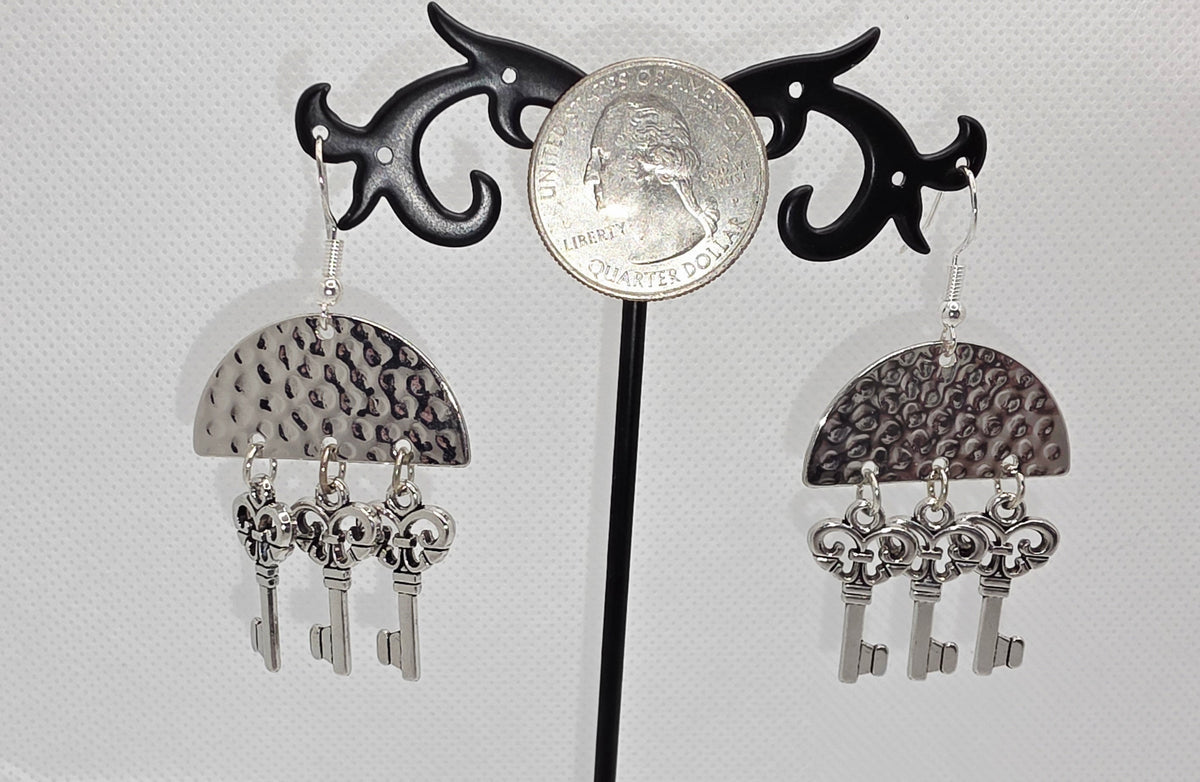 Key Ear Sorter Hekate's Silver Key Earrings – Witchsey Marketplace