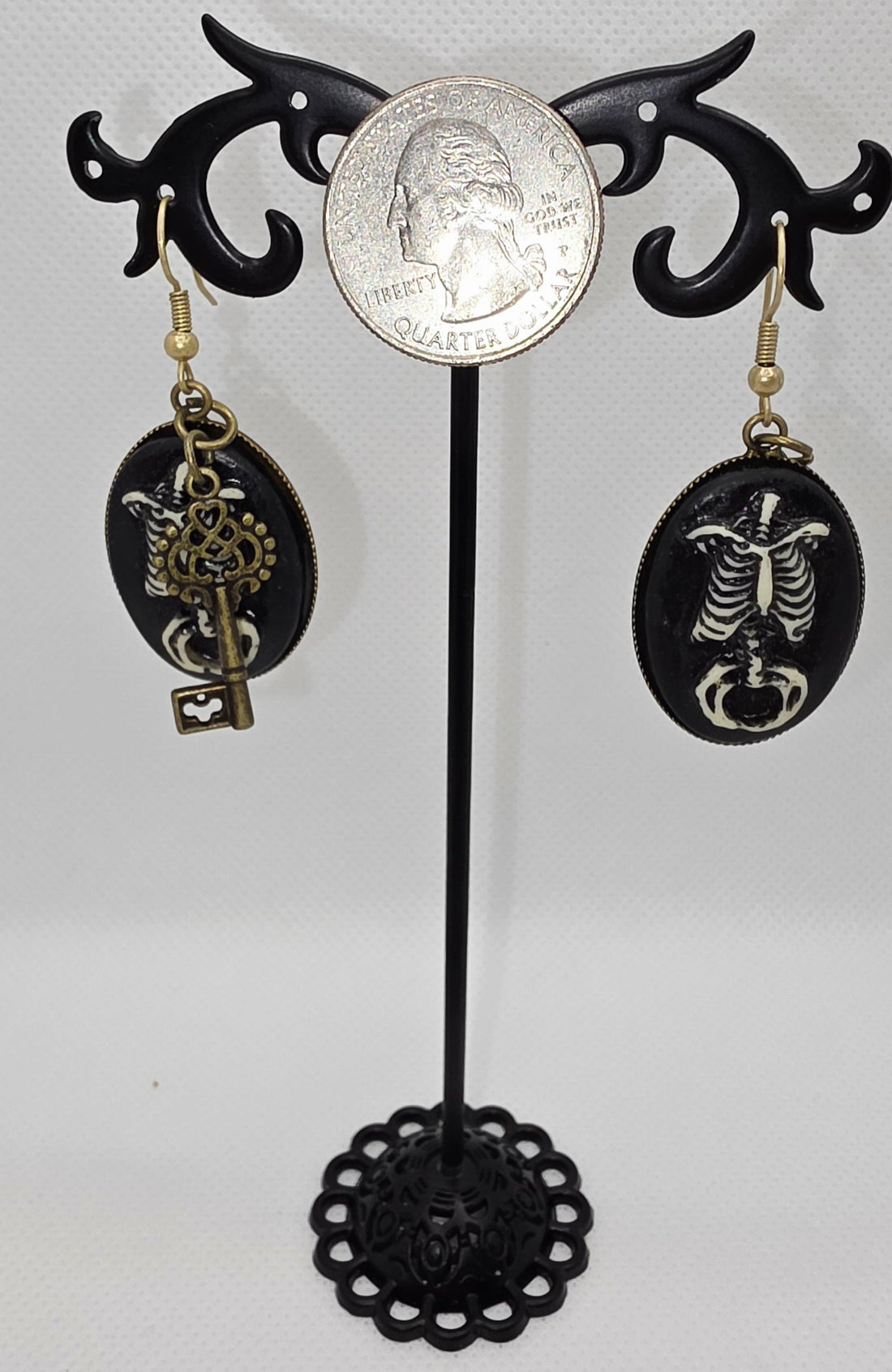 Gothic Elegance Cameo Earrings