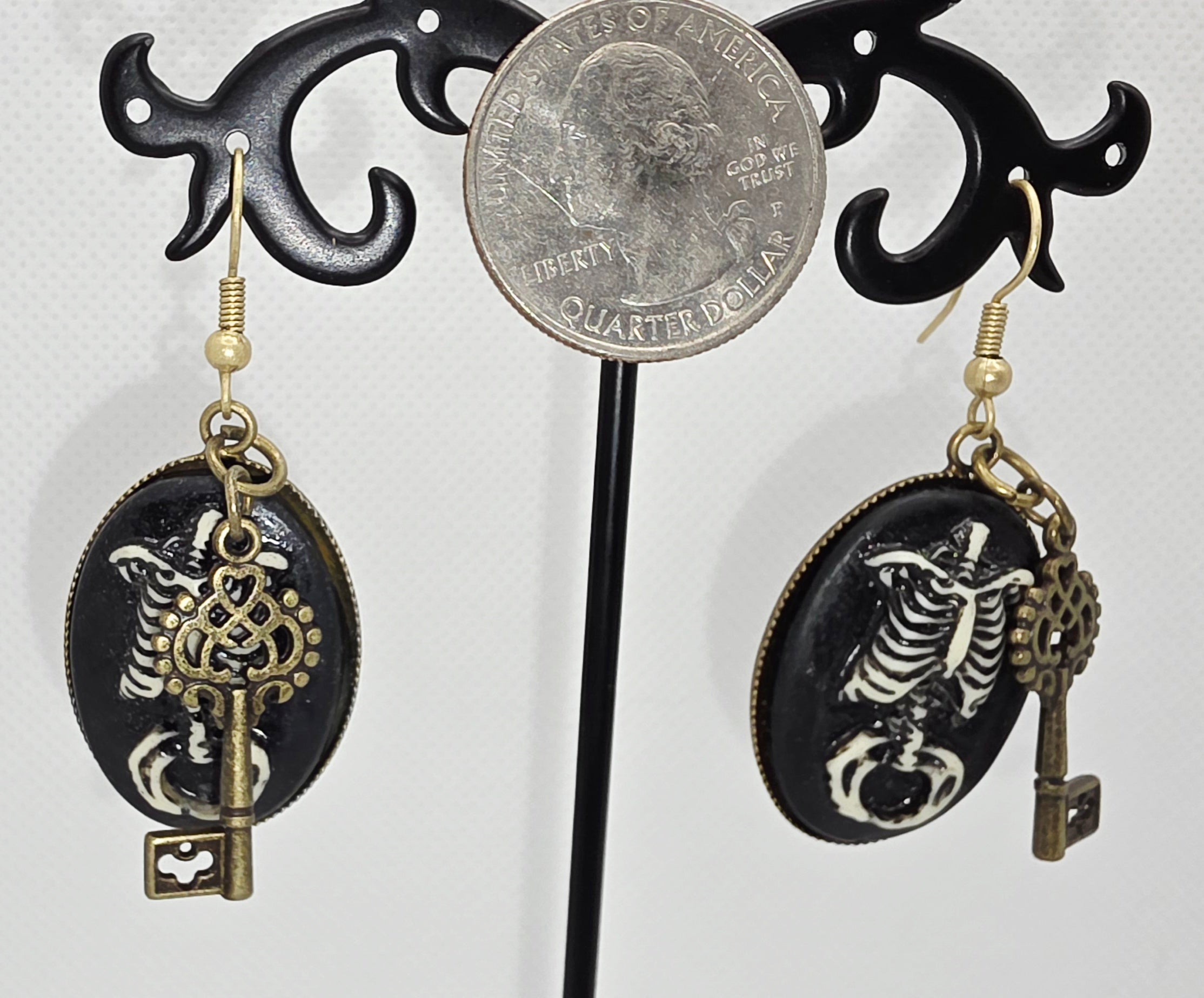 Gothic Elegance Cameo Earrings