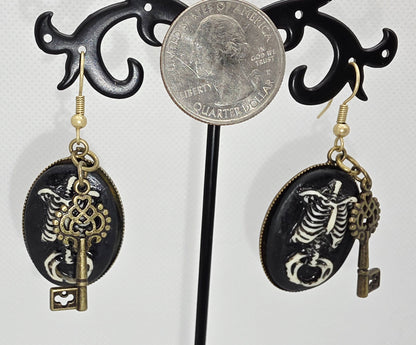Gothic Elegance Cameo Earrings