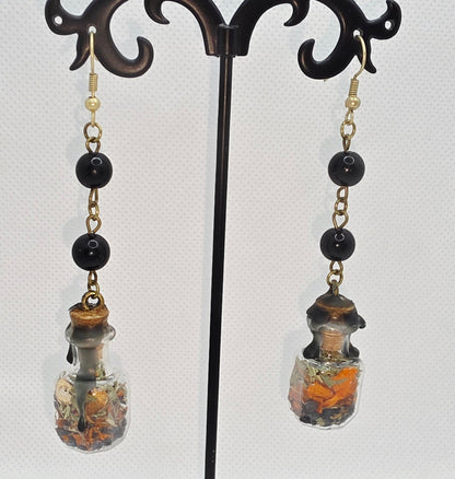 Protection Spell Jar Earrings 1