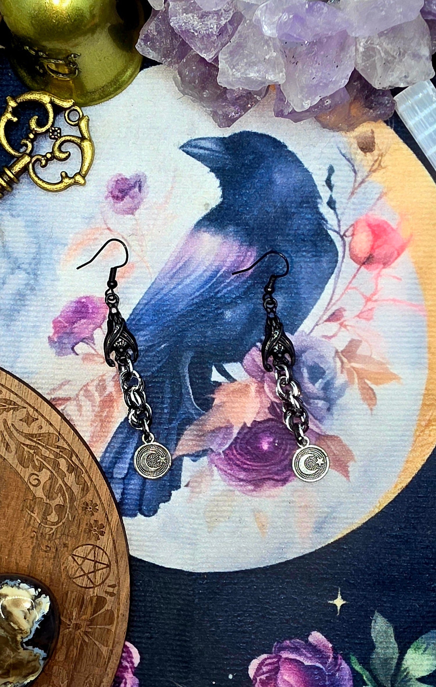 Celestial Elegance Chainmail Earrings