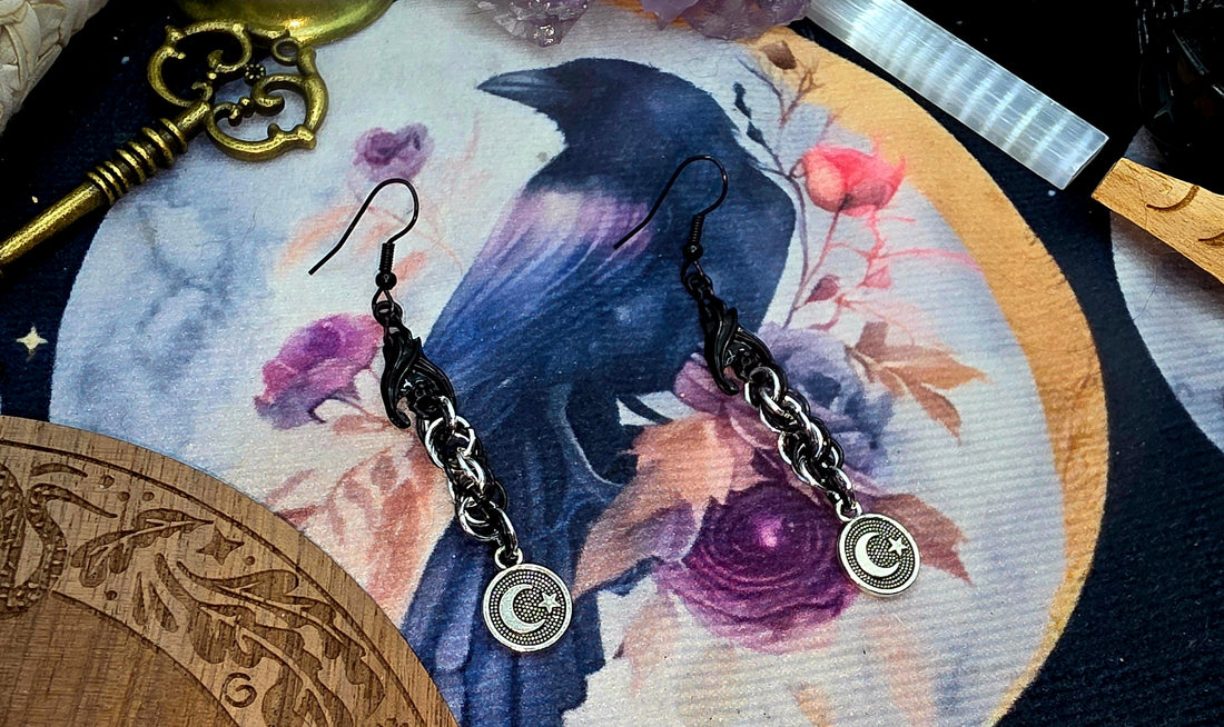 Celestial Elegance Chainmail Earrings