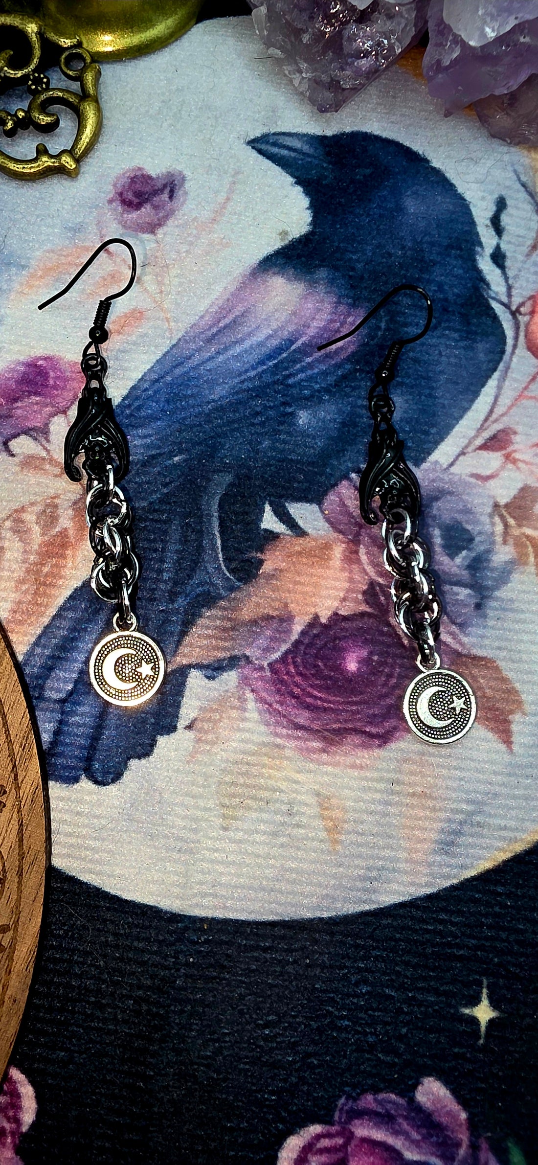 Celestial Elegance Chainmail Earrings