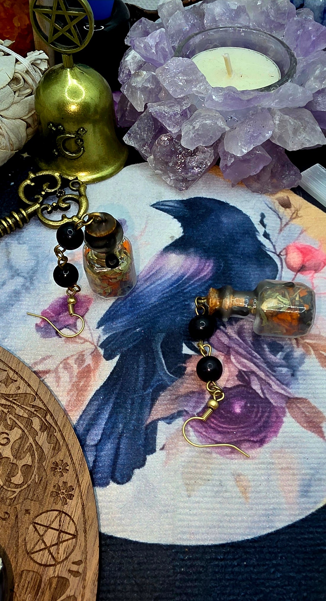 Protection Spell Jar Earrings 1