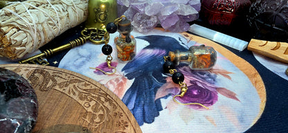 Protection Spell Jar Earrings 1
