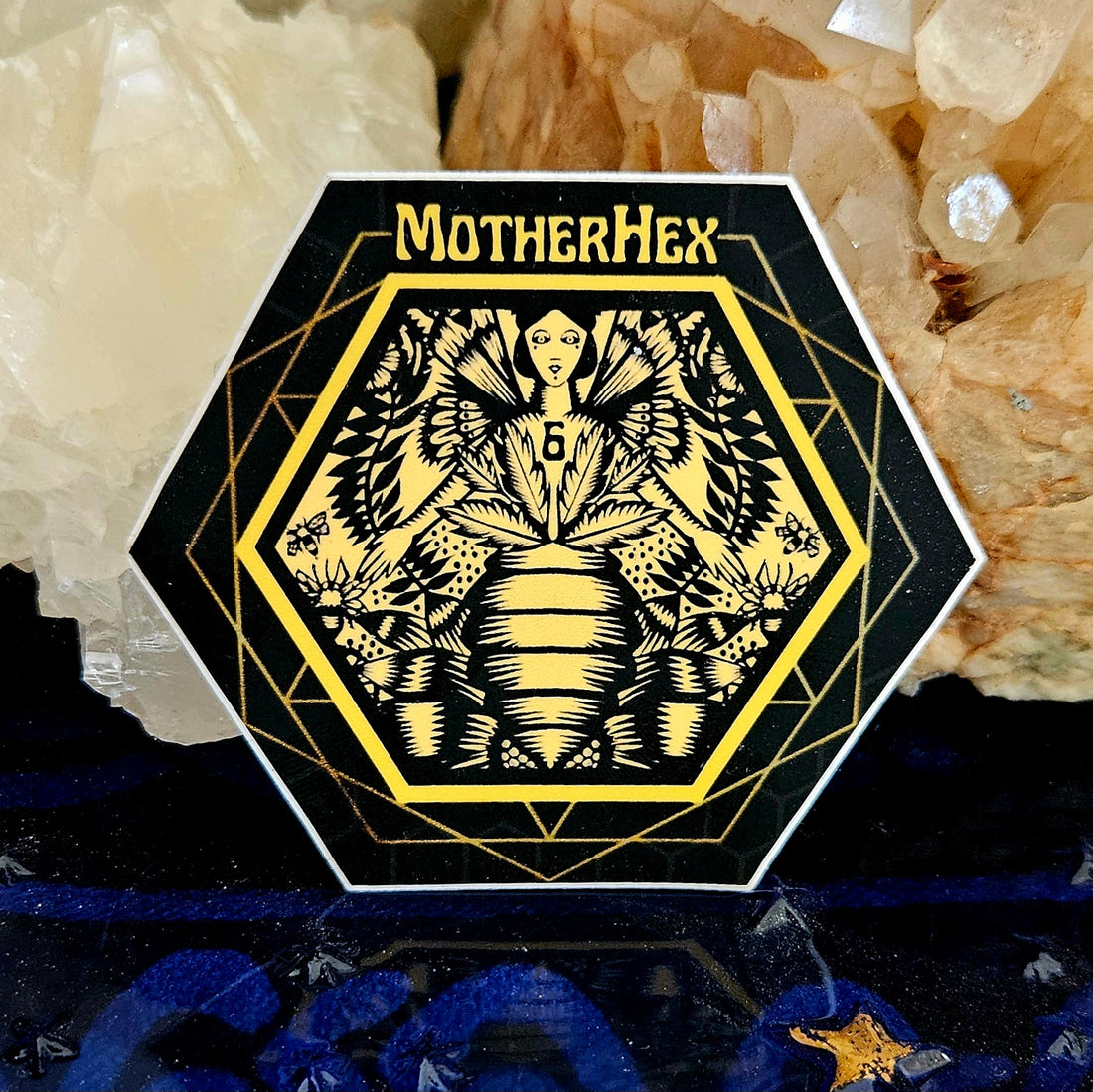 MotherHex Vinyl Sticker, 3 inches
