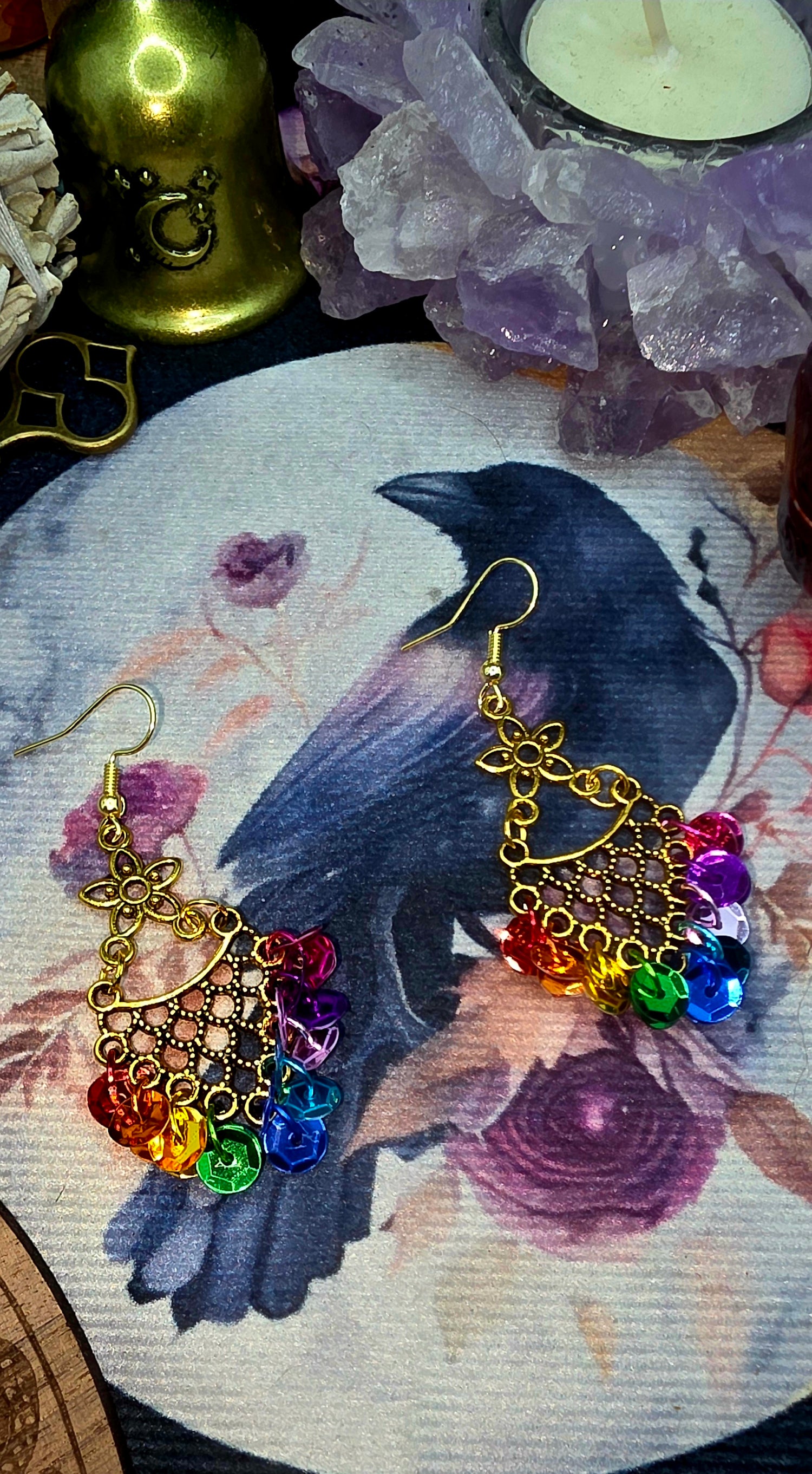 Iris Goddess Earrings
