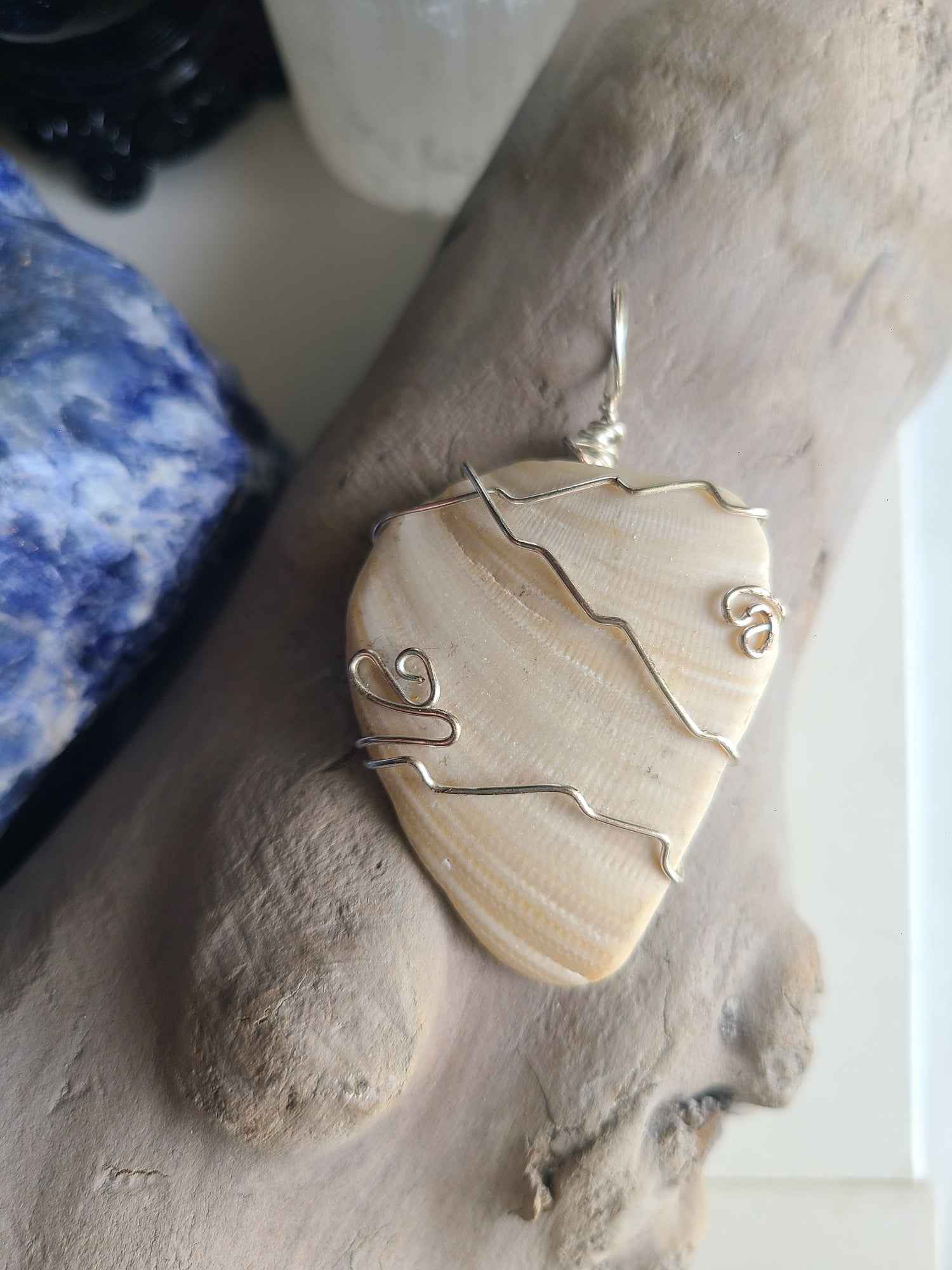 Natural seashell pendant