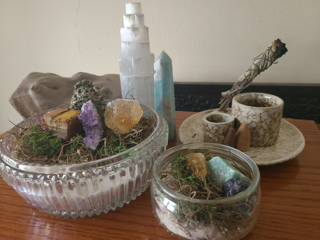 Crystal cleansing bowls