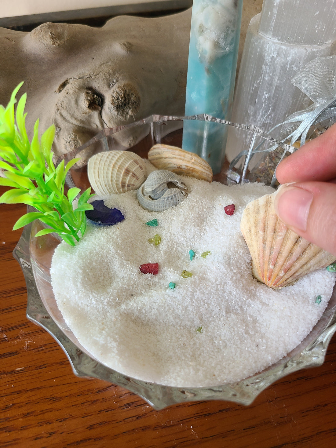 White sand meditation garden