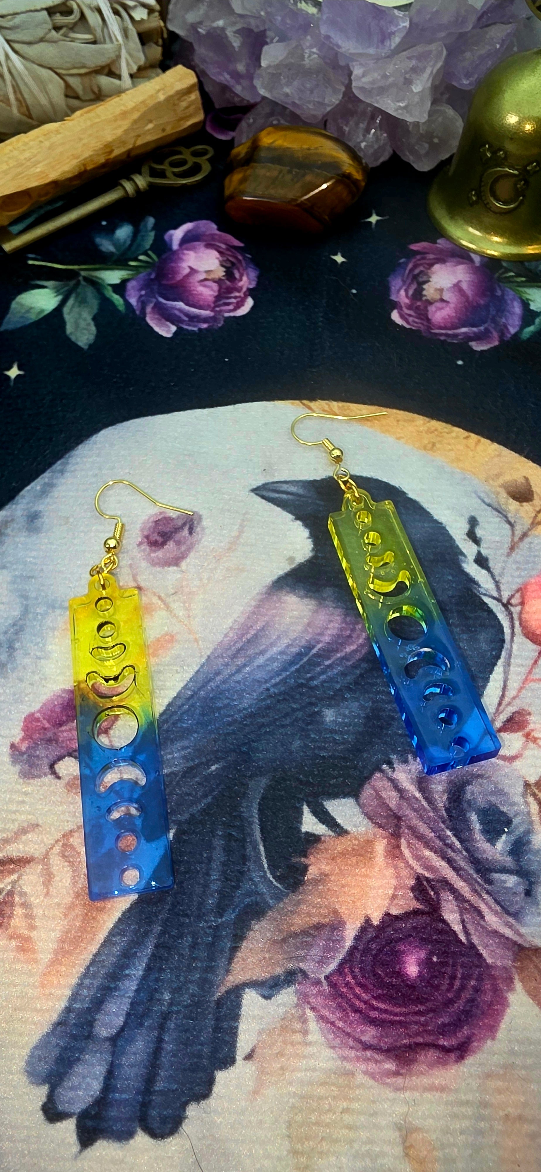 Celestial Moon Phase Earrings