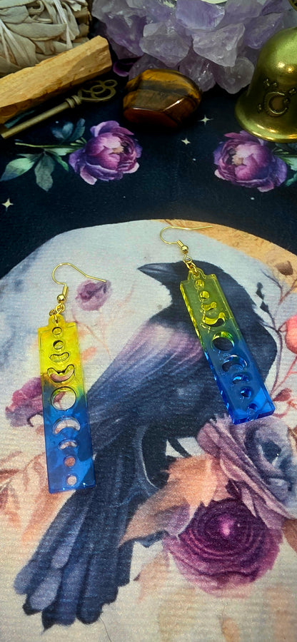 Celestial Moon Phase Earrings