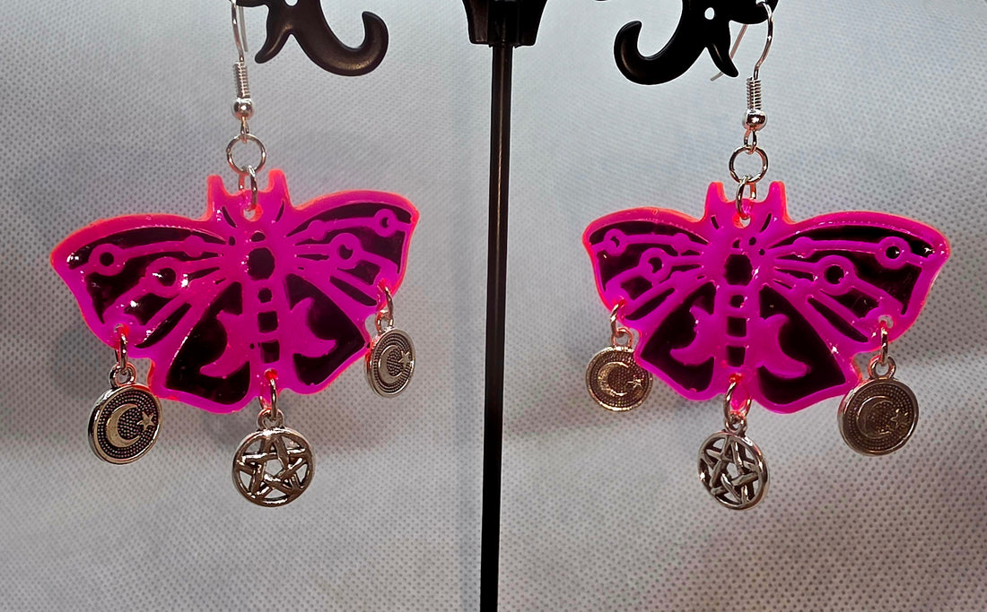Mystic Butterfly Charm Earrings