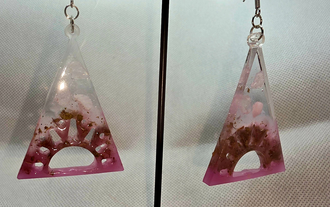 Purple Beltane Infused Earrings