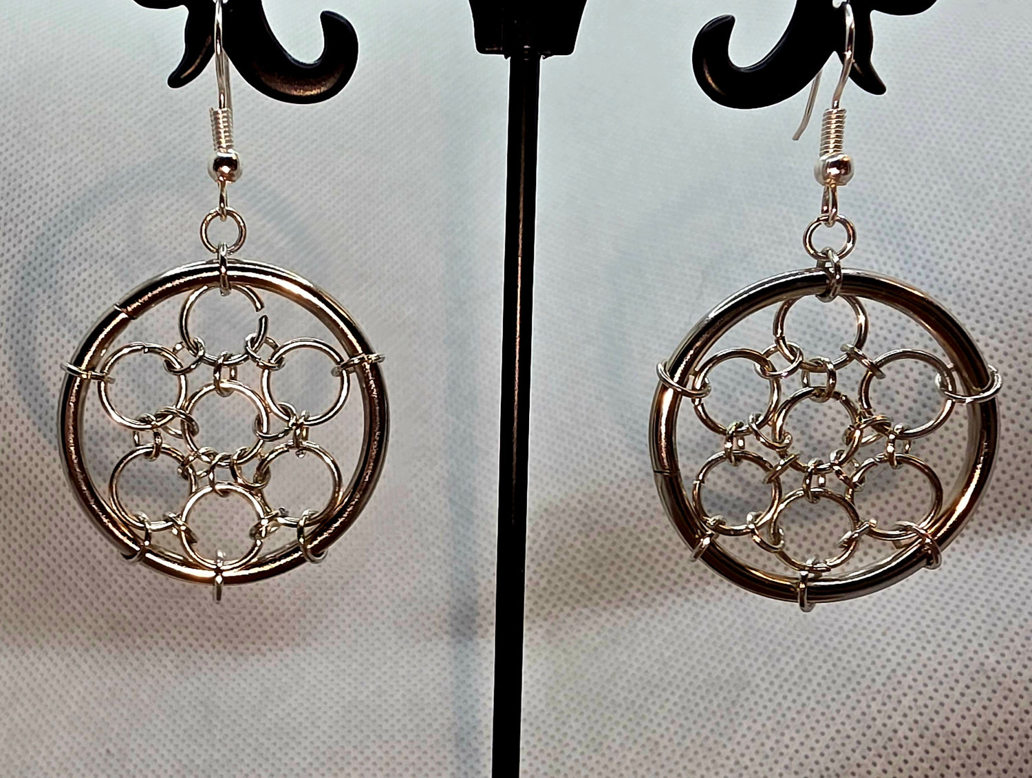 Silver Spider Web Ring
