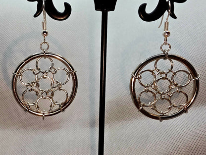 Silver Spider Web Ring