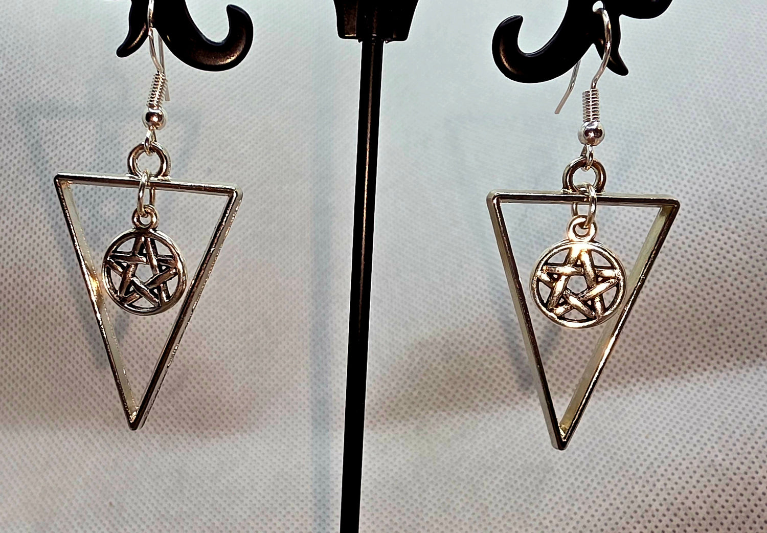 Triangle and Pentacle Earrings